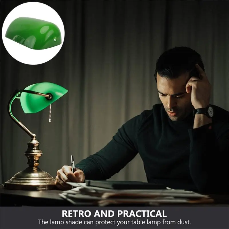 Green Lamp Shade Replacement Cover Bankers Desk Lamp-[No.59 Pet]