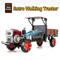 1/24 Walking Tractor Car Alloy Toys Model Metal Diecasts Truck Vehicles Models Retro Vintage Tractor Cars for Boy Birthday Gifts