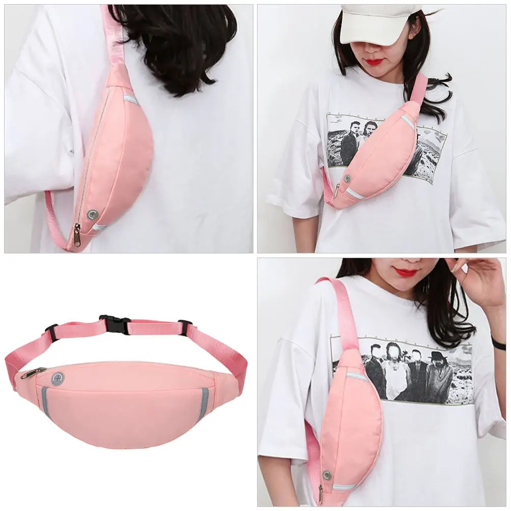 

Stylish Fashionable Women Waist Bag Fitness Fanny Pack for Jogging Biking Trail Running Travel Portable Adjustable Crossbody