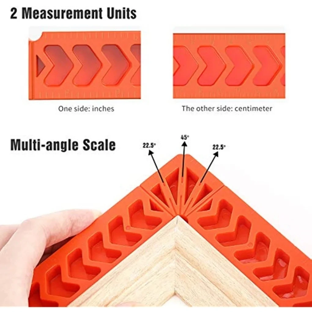 Positioning Squares For Woodworking 90 Degree Corner Right Angle Clamps Carpenter Corner Clamping Square Tool With Scale