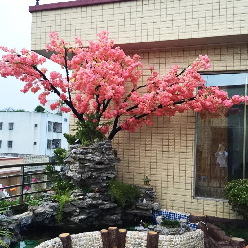 

Simulation cherry blossom tree hotel wedding mall large fake tree wishing tree artificial indoor and outdoor decoration