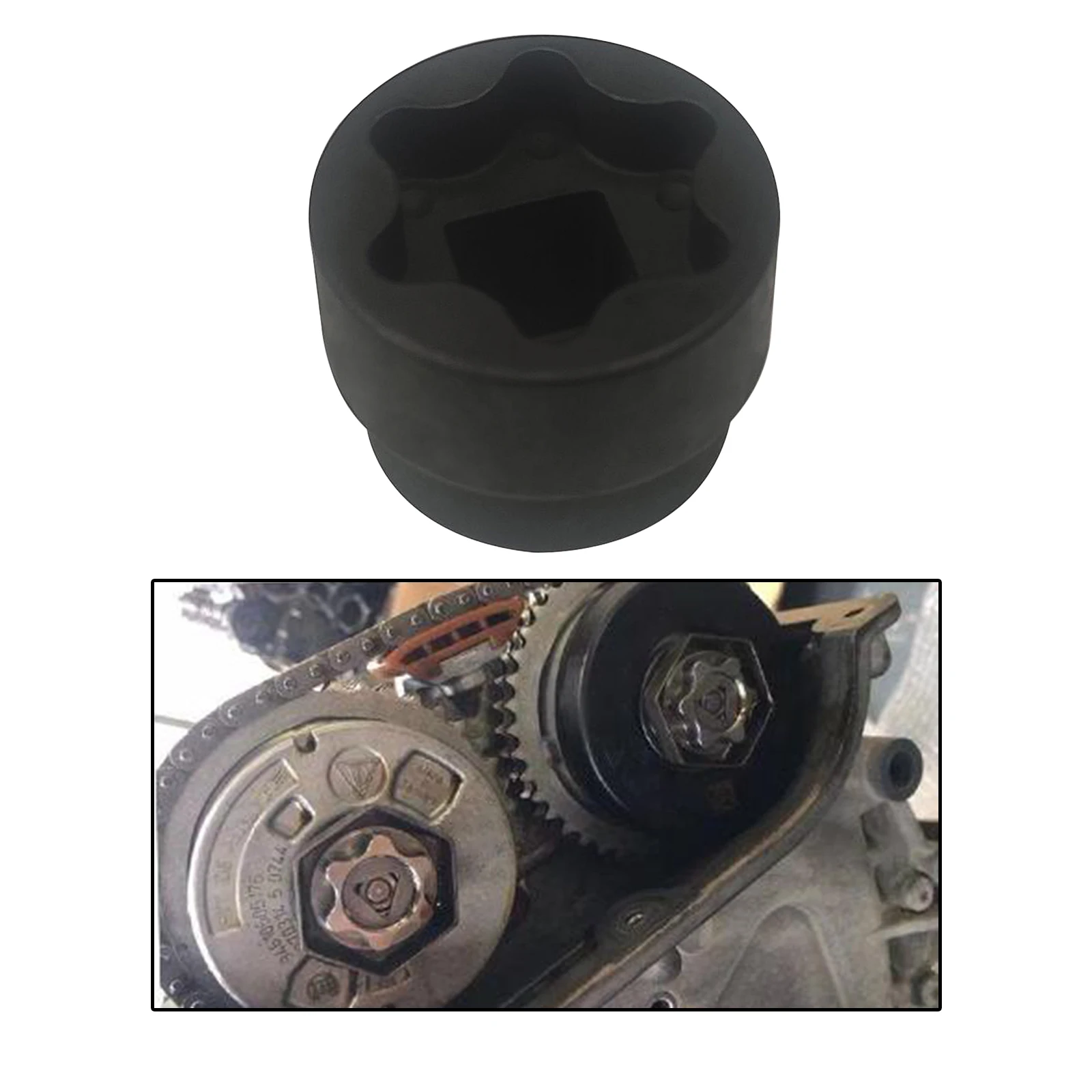 

Camshaft Socket Durable Engine Tool 3 4 in DR X 6PT for Timing Gear Oil Pressure Regulator Replacement