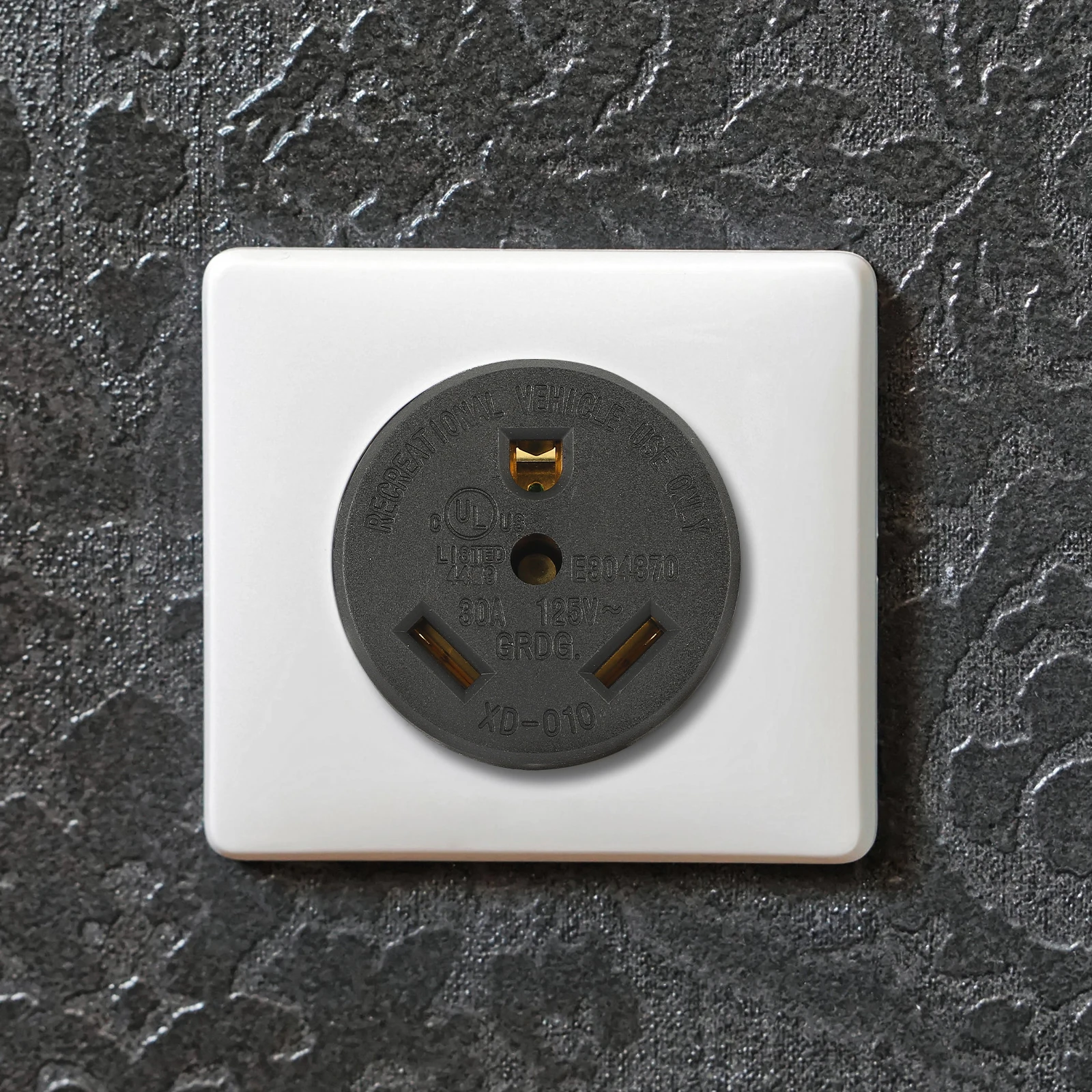 

American Converter Socket 30A RV Outlet Receptacle 125V TT-30R Flush Mount Industrial Grade Accessories