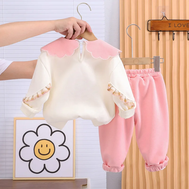 New Spring Autumn Baby Clothes Set Children Girls T-Shirt Pants 2Pcs/Sets Toddler Clothing Infant Casual Costume Kids Tracksuits