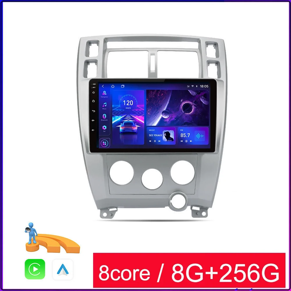 

10.1" Android 13 Car Radio Multimedia Video Player Navigation GPS For Hyundai Tucson 2004-2009 Wireless Carplay 2din Head Unit