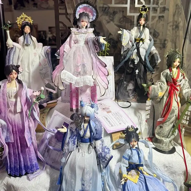 

Jidong Shunxi Bjd Doll Articulated Action Figure Six Scale Chinese Style Hanfu Changeable Outfit Decorative Ornament Collectible