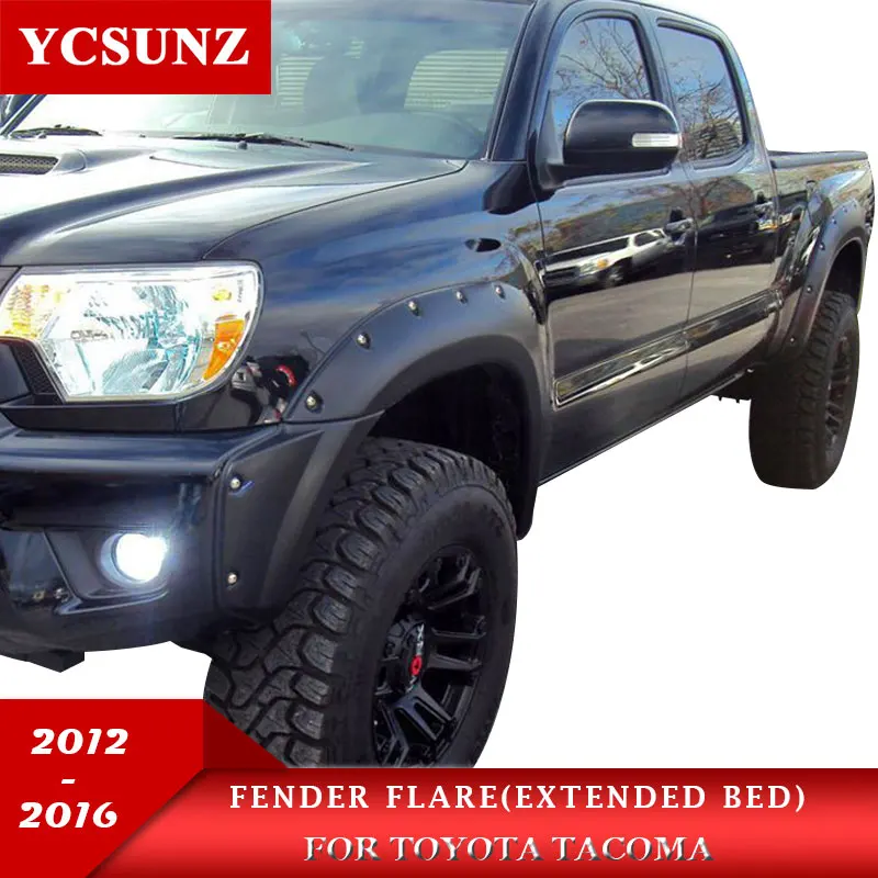 

Расширители крыла для Toyota Tacoma 2012, 2013, 2014, 2015, 2016, аксессуары, двойная кабина, длинная кровать, брызговики для колесной арки, YCSUNZ