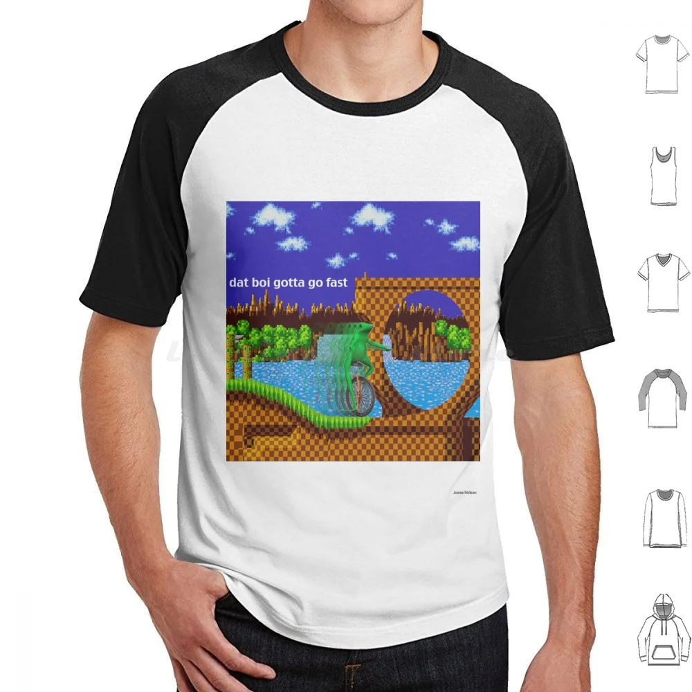 Camiseta Dat Boi Gotta Go Fast, camiseta de algodón 6xl, camiseta genial de Dat Boi Unicycle Frog Hedgehog Green Hill Zone Gotta Go Fast Youre Too Slow