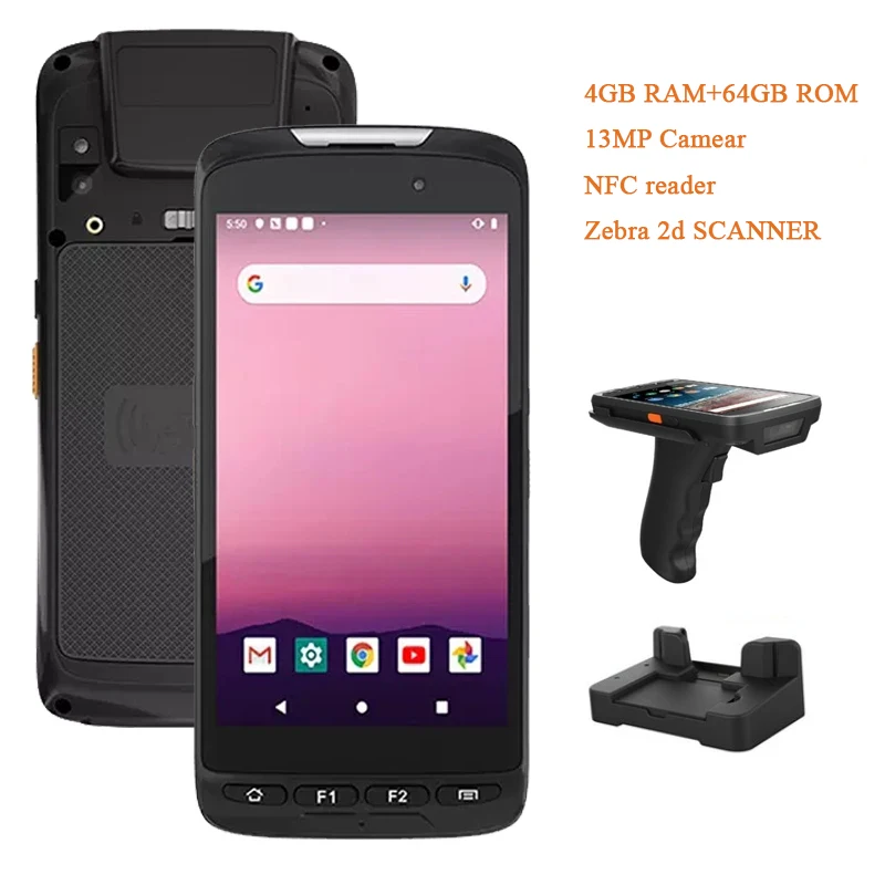 Inventory Management System Android 11 Mobile Computer Barcode Scanner Reader NFC Express Logistics PDA