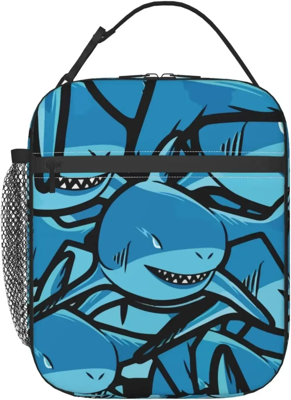 

Shark Portable Lunch Box Bag Insulated Reusable Bento Box Lunch Tote For Men And Women