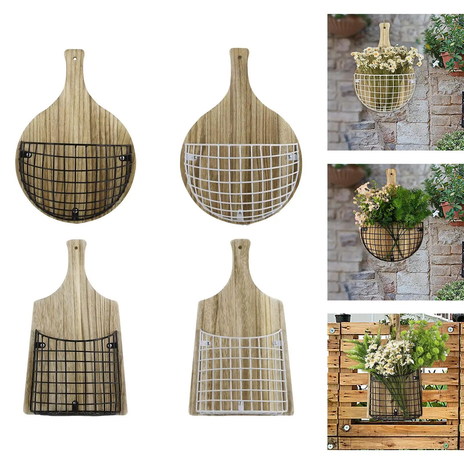 Hanging storage basket, practical and fashionable decoration, ideal for garden,