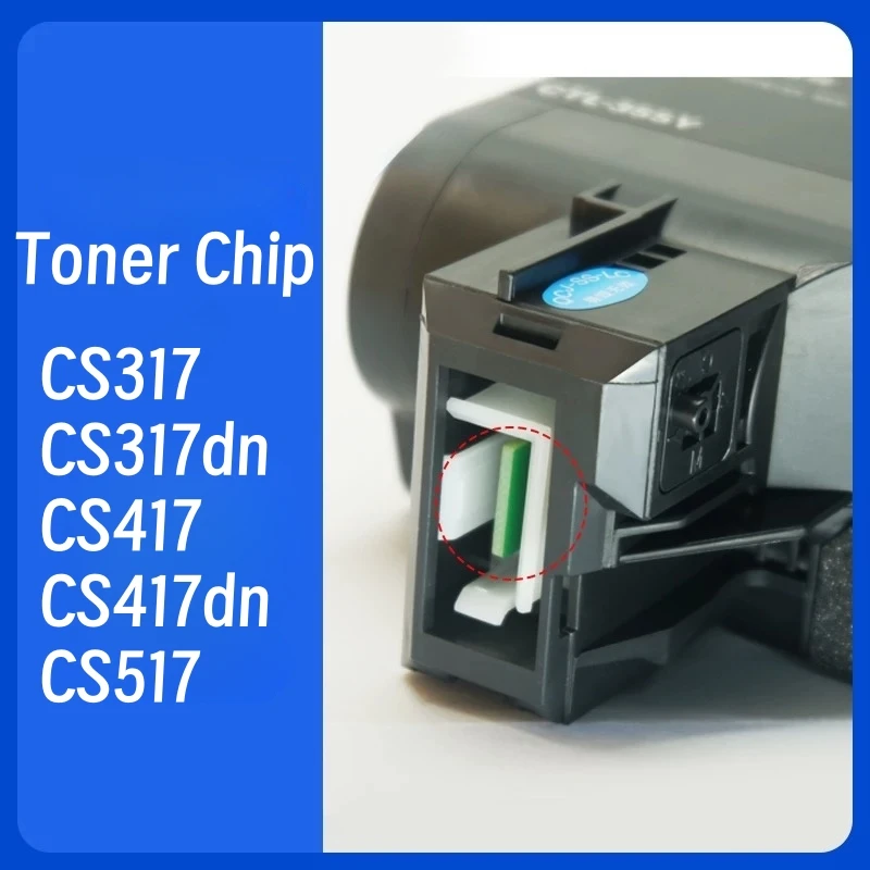 CS317dn Chip de reinicio de tóner para Lexmark CS317 CX317 CS417 CX417 CS517 CX517 CS417de CX517de CS310 Chips de cartucho en todo el mundo