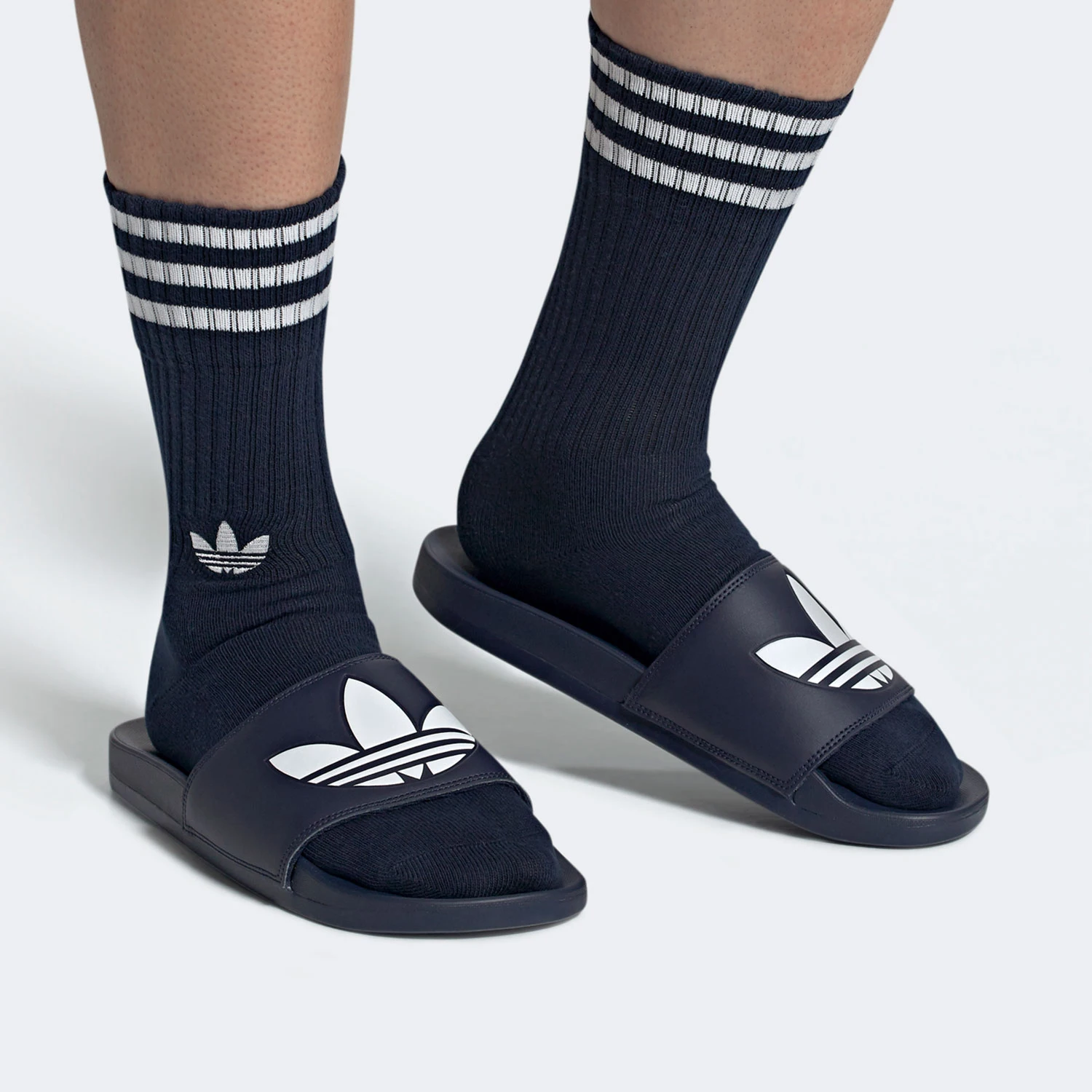 Adidas genuine clover men's and women's retro classic pattern anti slip slippers EG9843