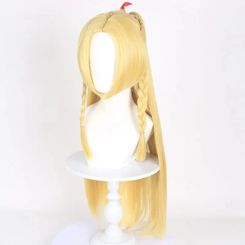 

Melty Princess Cosplay Wig Yellow Synthetic Long Straight Wig Maze Of Rice Anime Coser Cute Girl High Quality Wig Daily Party