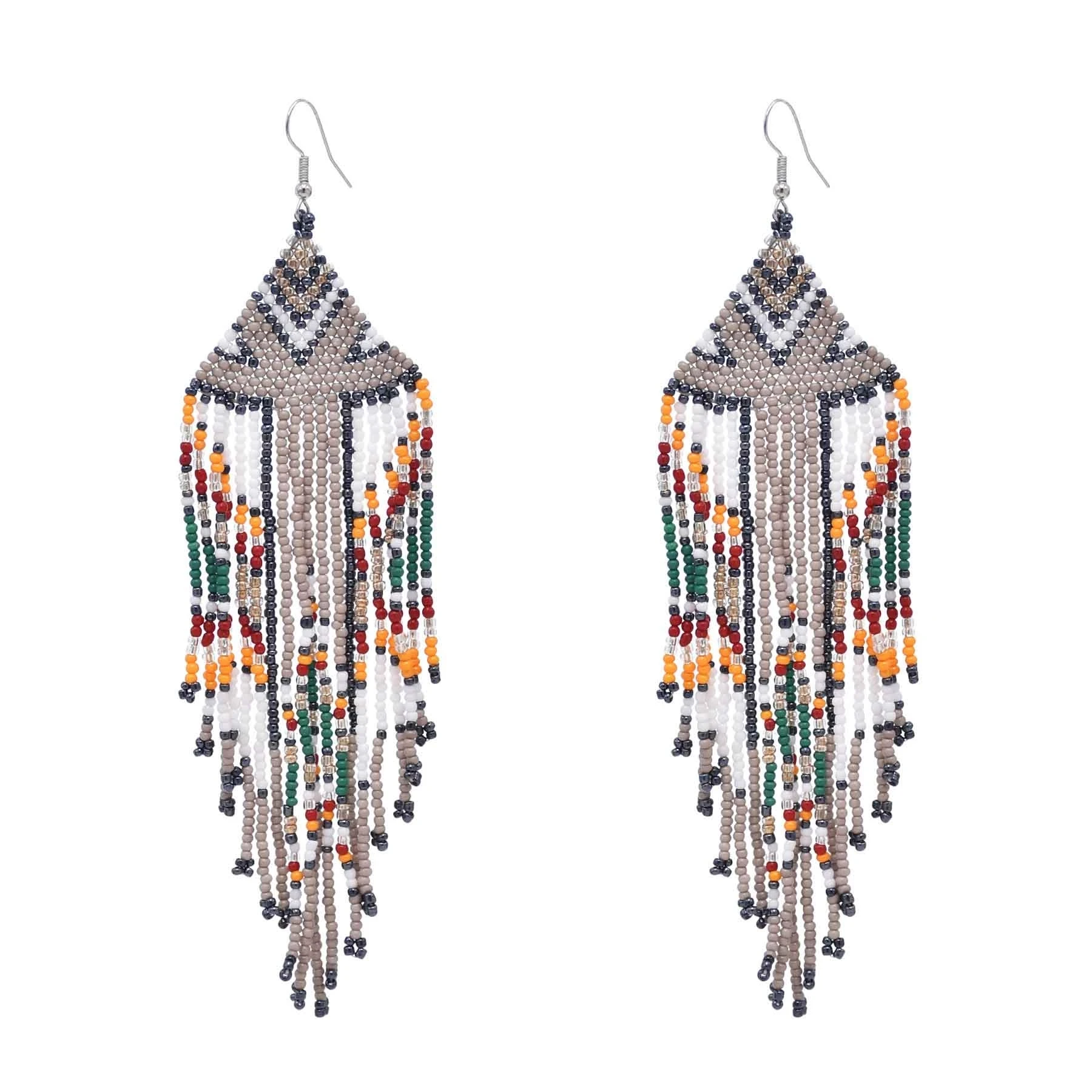 Multiple Styles Long Colorful Beaded Earrings for Women African Indian Tribal Ethnic Seed Beads Earrings Boho Jewelry Accessorie