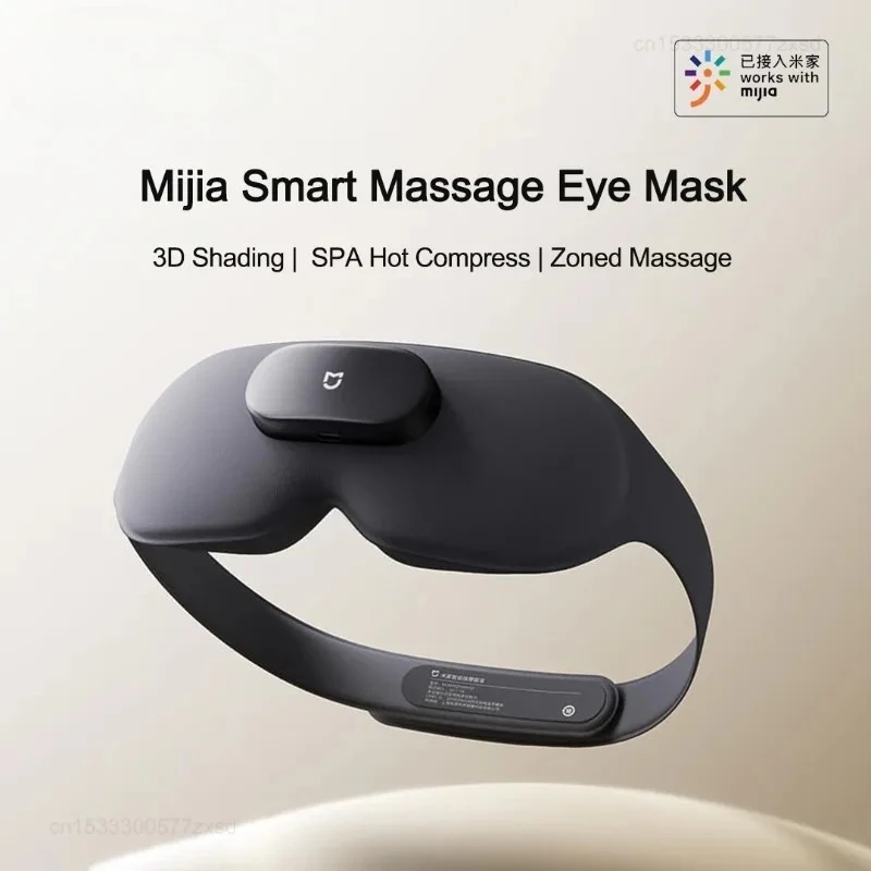 

Умная массажная маска для глаз Mijia 3D с функцией затемнения, SPA-вибрацией, горячим компрессом, расслабляющая, от усталости, с зонированным массажем, прибор для массажа глаз