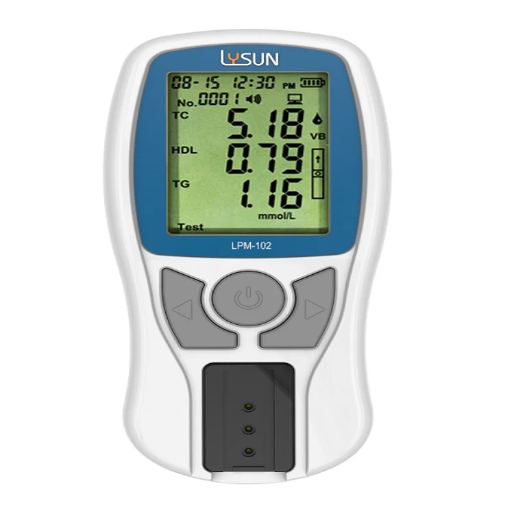 

Quick Blood Lipid Analyzer TC/HDL-C/TG/LDL-C Total Cholesterol meter