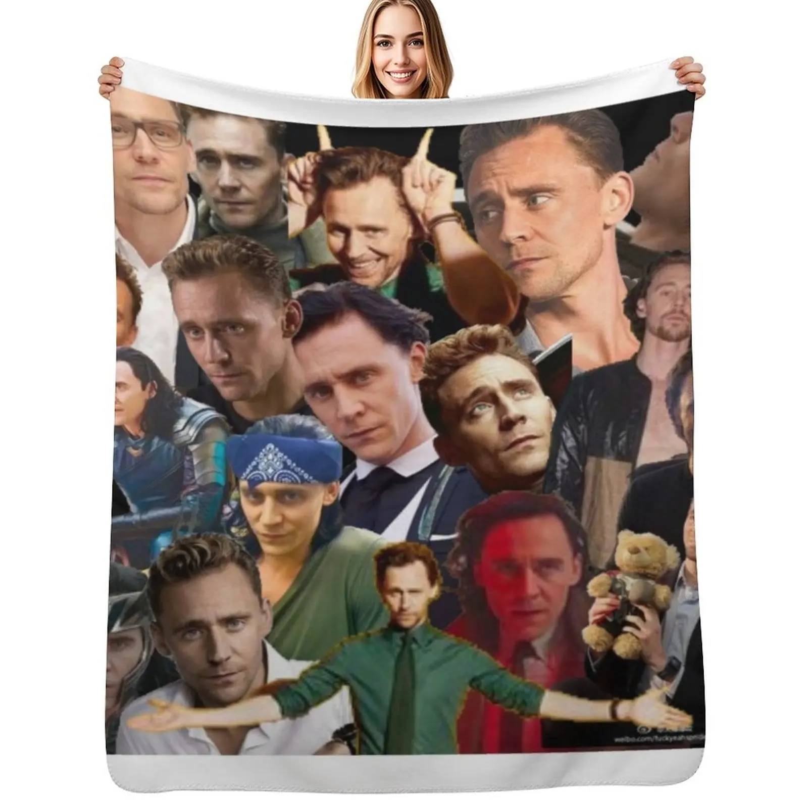 

Tom Hiddleston collage Throw Blanket Luxury Throw for babies Sofa Throw Personalized Gift Blankets