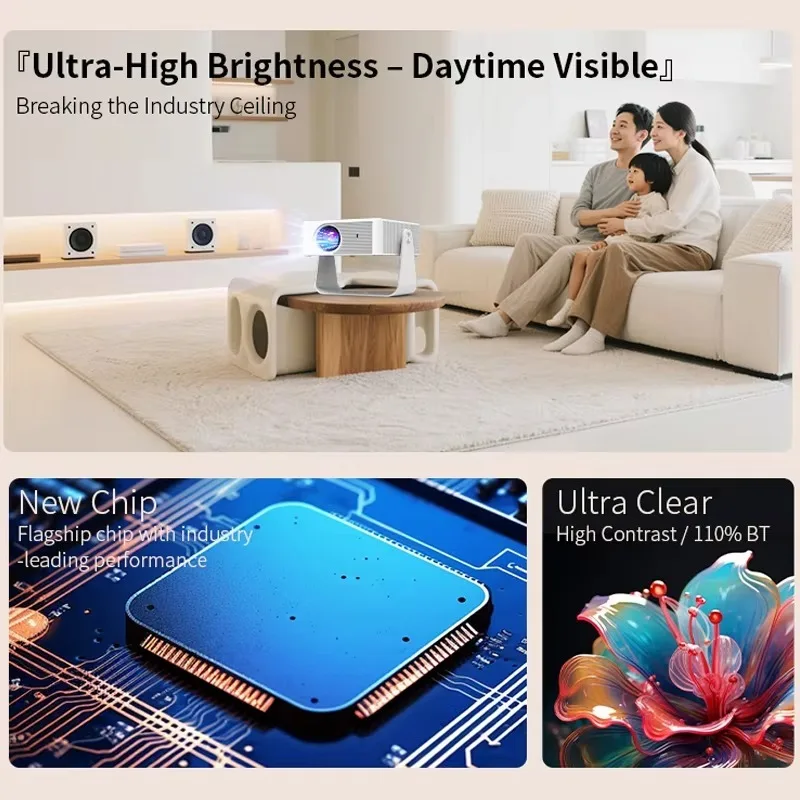 Projektor Smart Y8s z Androidem 13 z podstawką, hit sprzedaży, obsługa Full HD, przenośny projektor zewnętrzny, kino domowe, proyector