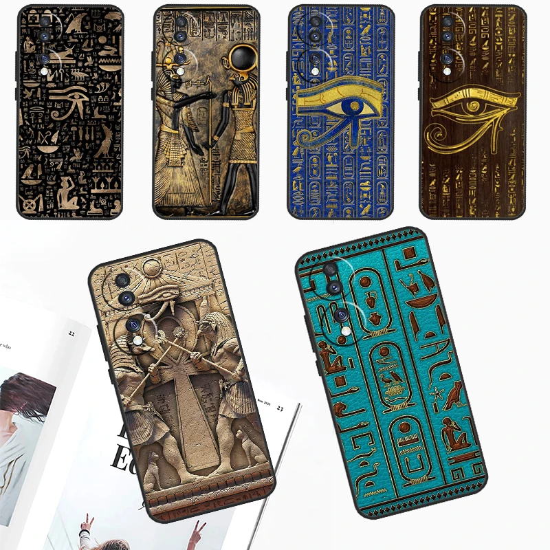 Sacred Eye of Horus Egypt Fresco Case For Huawei Nova 10 9 SE 3i 7i 11i 11 Pro 5T Y60 Y61 Y70 Y90 Y91 P20 P30 P40 Lite Cover