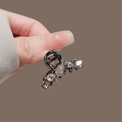 Black Small Hair Clip Claw  For Women Girls New Fashion Shiny Korean Style Side Barrettes Bangs Grip Clip Accessories Decoration