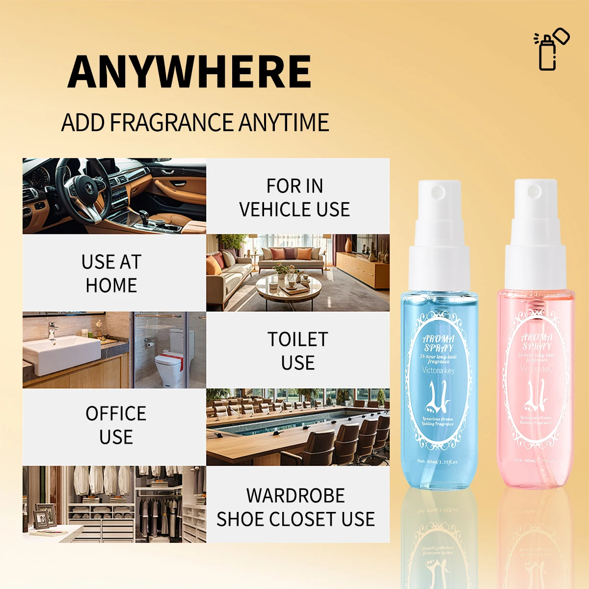 

Fragrance Spray: Middle East Series Spray Gift Set (Limited Edition). A must-have aromatherapy for indoor & outdoor, freshens ai
