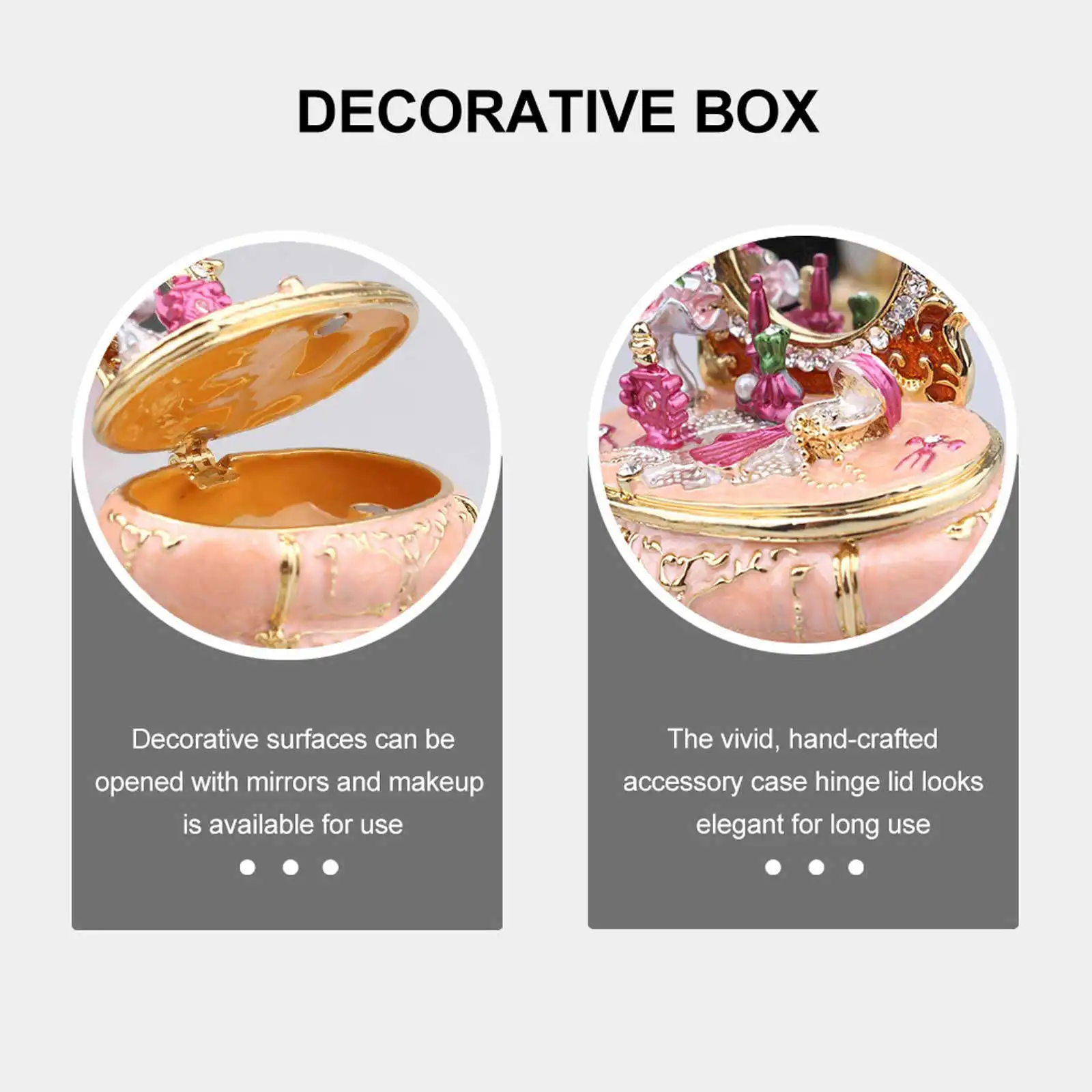 

Маленькая шкатулка для украшений из цинкового сплава в форме туалетного столика, органайзер для хранения колец, ожерелий, серег, декор для рабочего стола, подарок
