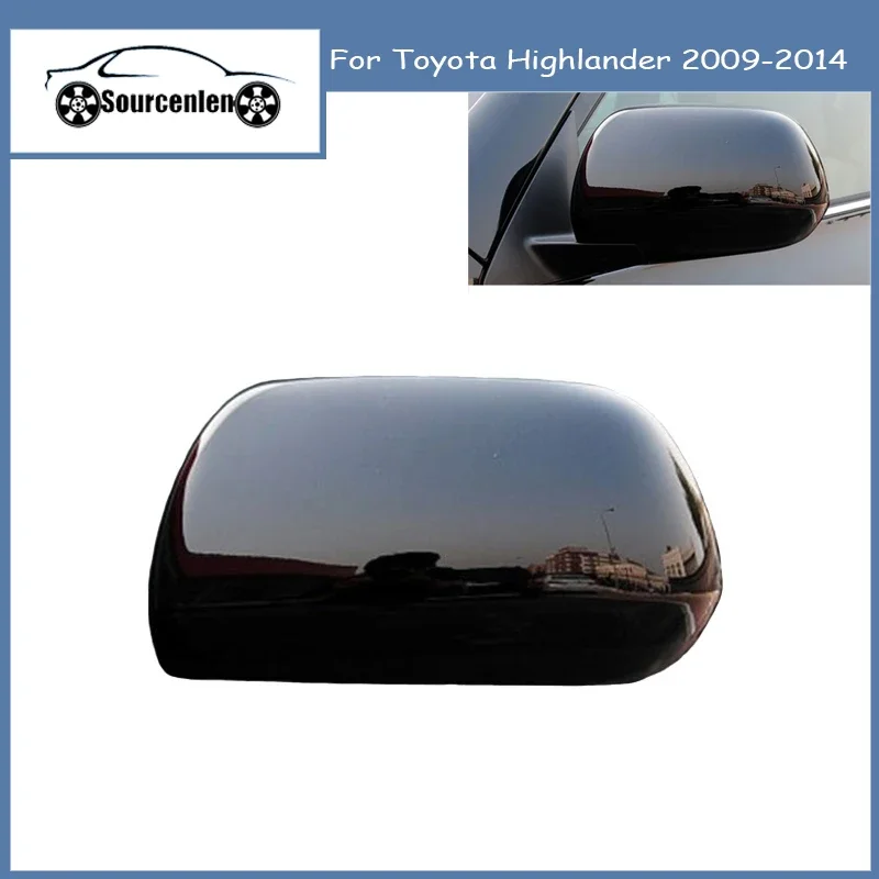 

Left Right Side View Mirror Cover Cap For Toyota Highlander 2009-2014 Replacement Decoration Protection