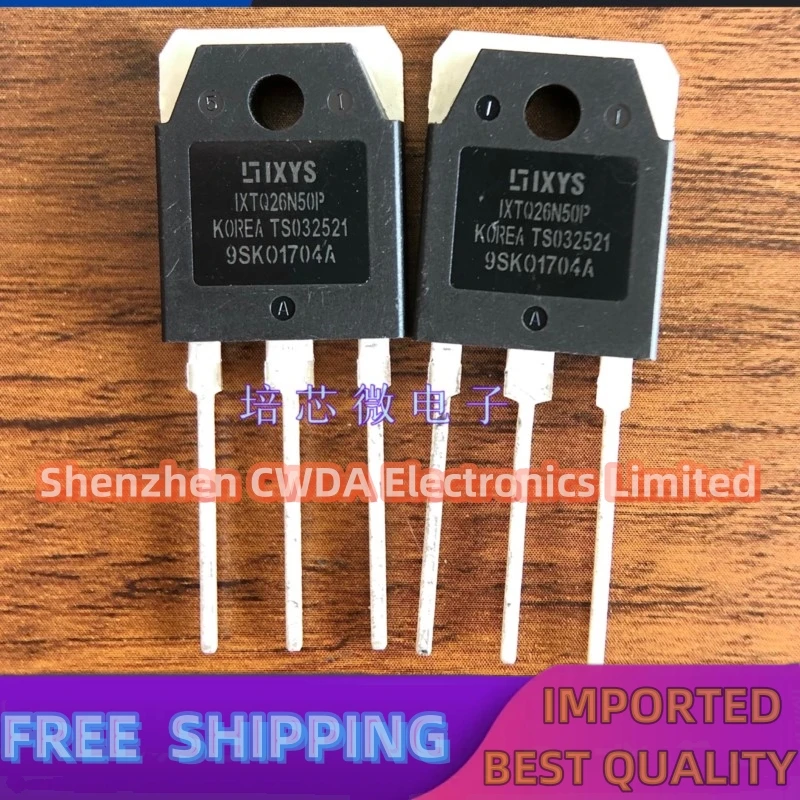 

10PCS-20PCS IXTQ26N50P 26A 500V TO-3P MOS In Stock Can Be Purchased