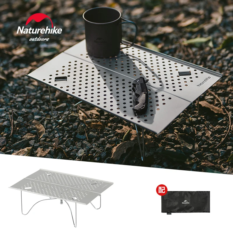 Naturehike New Camping Mini Folding Table Super Easy Cleaning Picnic Table Outdoor Portable Folding Fishing Table