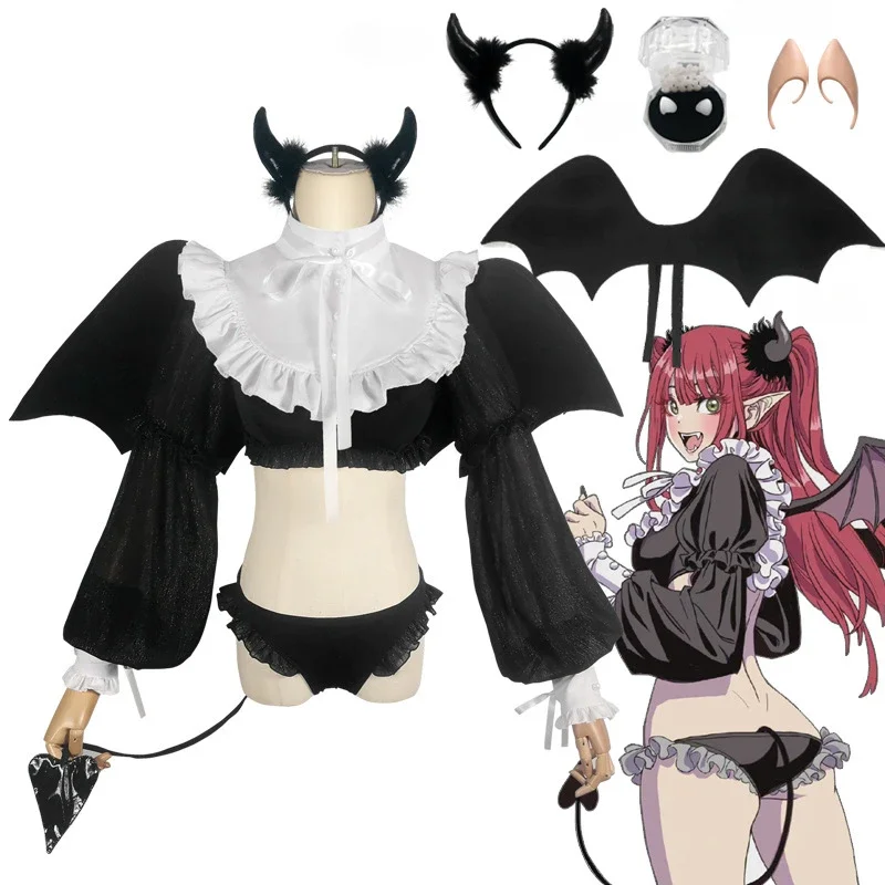 Anime Rizu Kyun Kitagawa Marin Cosplay mein Kleid Liebling Cosplay Kuroe Shizuku Perücke Set Halloween Kostüm Frauen Party