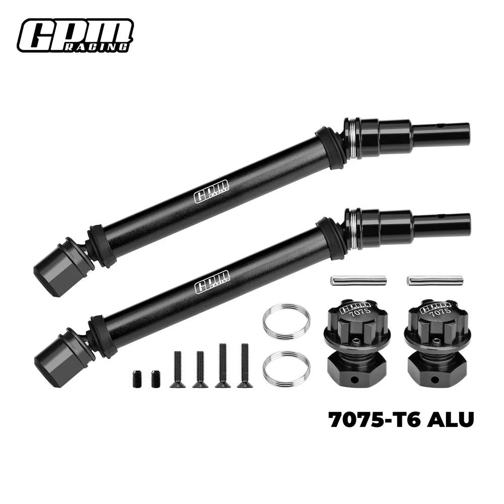 GPM 4140 Steel CVD Drive Shaft&Wheel Hex Nut Set For ARRMA 1/10 Kraton 4S Outcast 4S AR310887