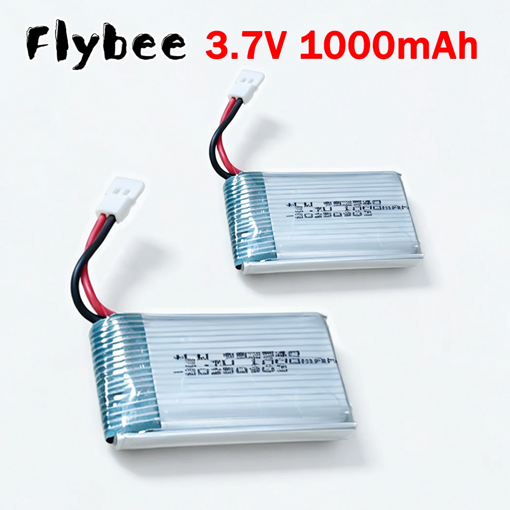 3.7V RC Drone Battery for Syma X5 X5C X5SC X5SW TK M68 MJX X705C SG600 RC Quadcopter Airplane Parts, 3.7V 1000mah Lipo Battery