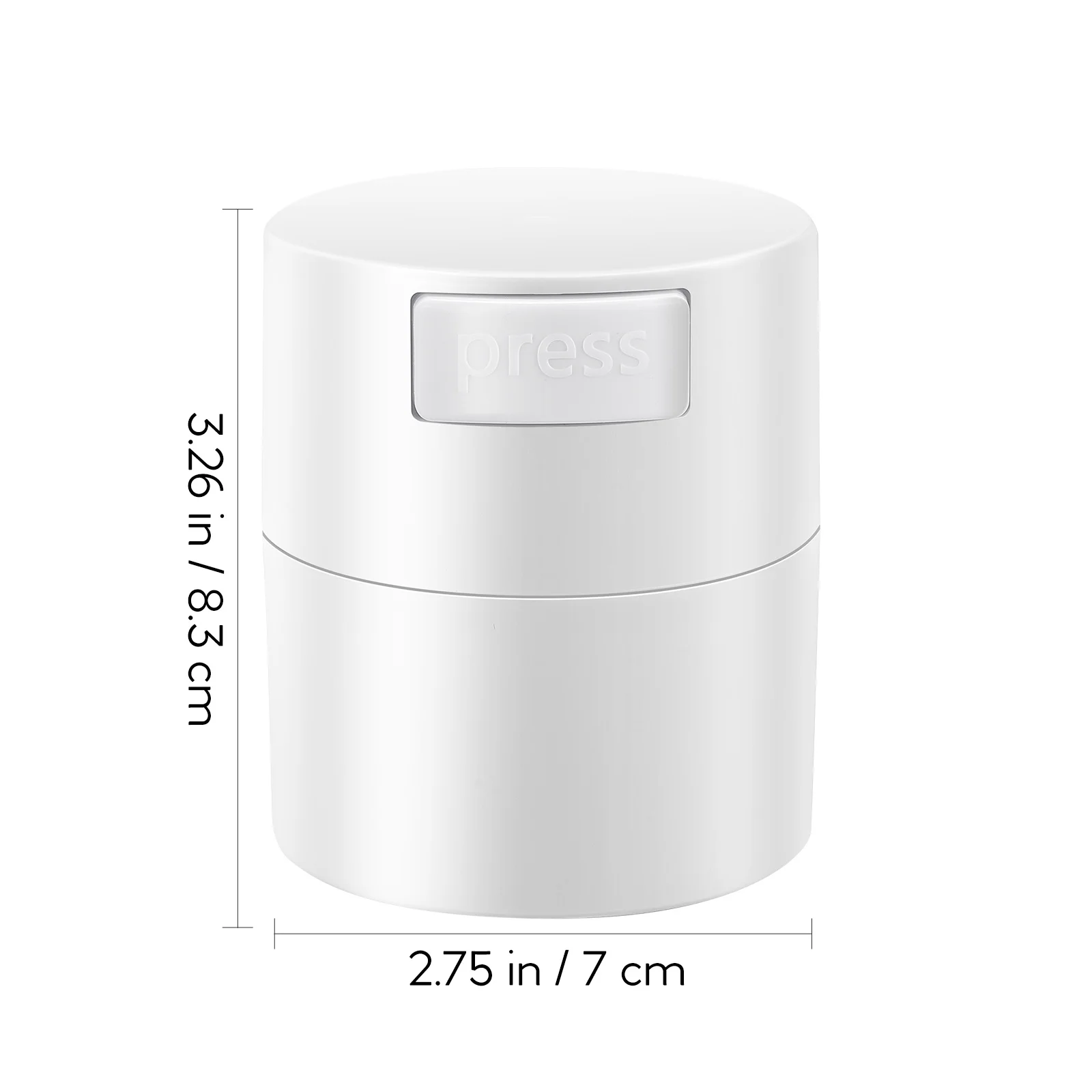 جرة تخزين غراء الرموش، حاوية تمديد الرموش المختومة، نوع الضغط الأبيض، منظم غراء الرموش، حقيبة تخزين للمكياج #2