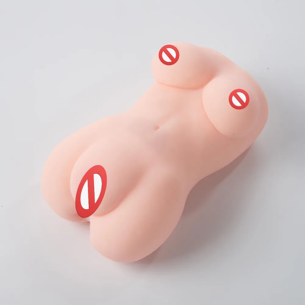 

NEW 2-in-1 Pocket Pussy Ass Nipple Half Sex Dolls Vaginal Anal Male Masturbation Soft Glue Male Sex Toy for Men Sex Shop