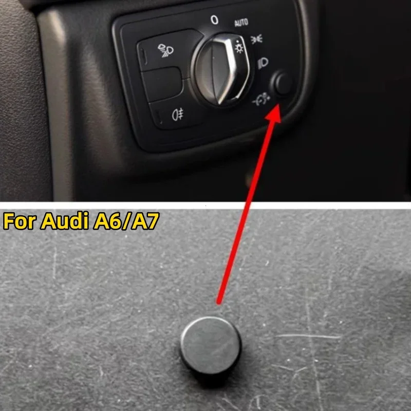 Automobiles Parts Accessories Car Decoration Stuff Suitable For Audi A6/A7 Headlight Switch Brightness Adjustment Knob Cover