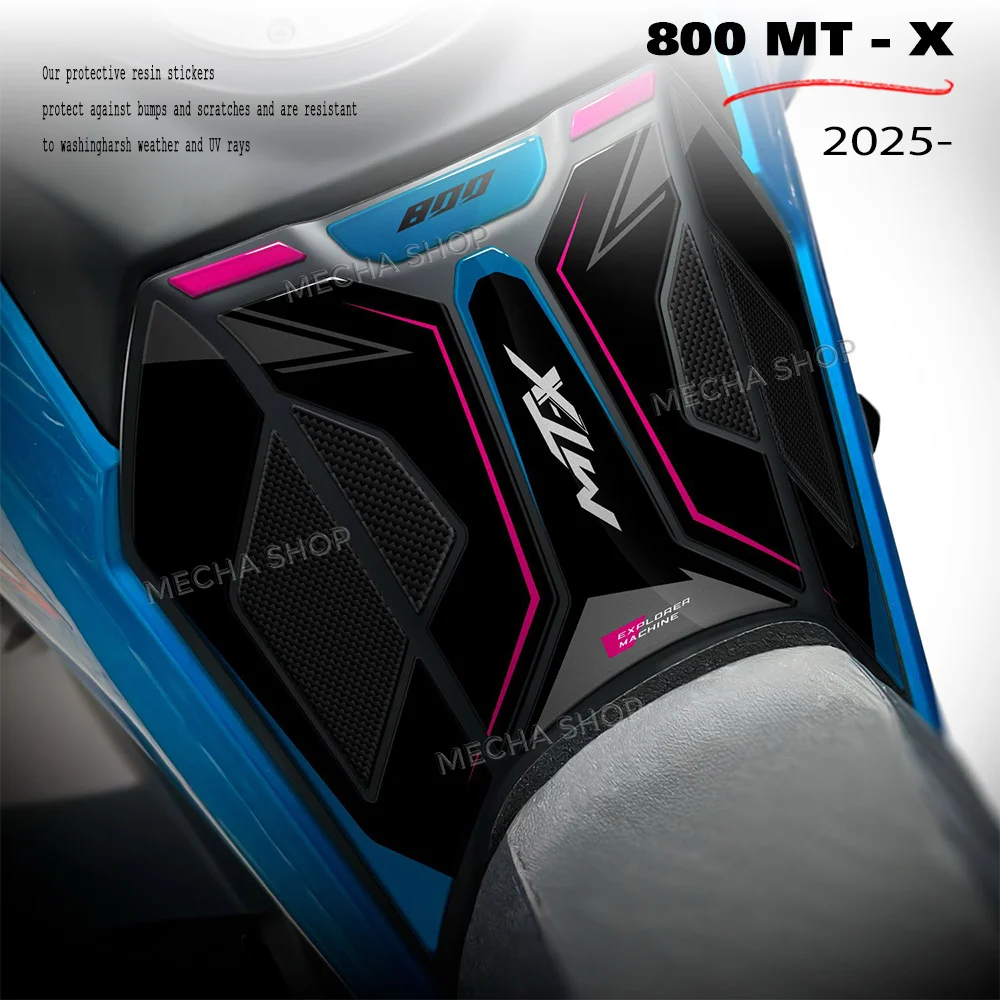 

For CF Moto 800 MT-X 2025-2026 800mtx Motorcycle 3D Epoxy Resin Sticker Protection Kit Fuel Tank Protector Tank Pad