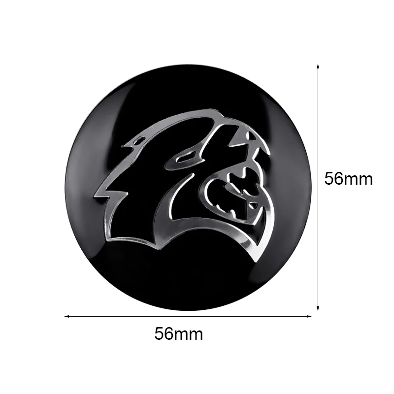 4Pcs 56MM Car Wheel Center Hub Caps Sticker Badge Accessories For Dodge Durango Caliber Neon SRT SXT Nitro Avenger Dart  Magnum view 6