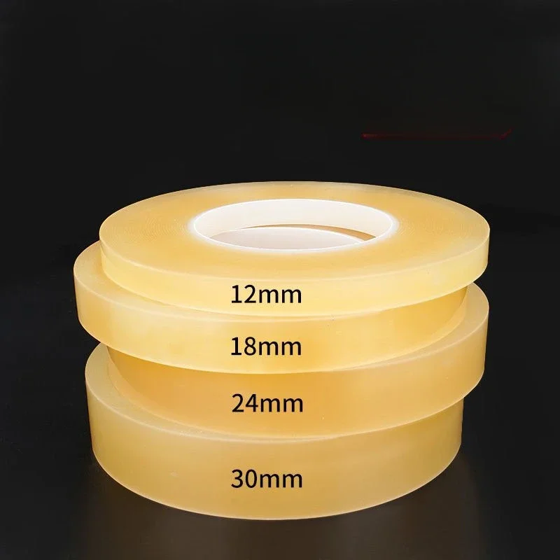 3/6 Rolls Food Packaging Sealing Tape Transparent and Traceless PVC Tapes  Supermarket Biscuit Tea Can Special Sealing Adhesive