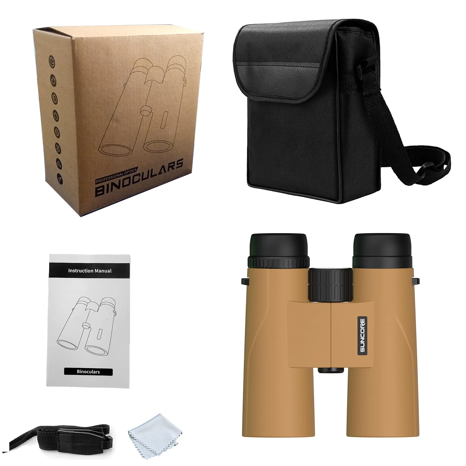 

Компактный бинокль HD 10x42 — водонепроницаемый и слабый свет, мощный, легкий фокус | Большой окуляр для взрослых/детей | Идеальный