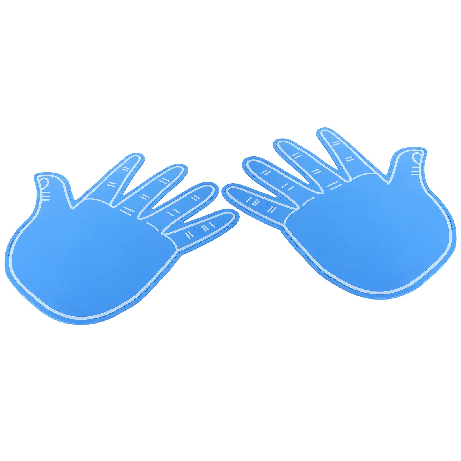 2Pcs Soft Eva Foam Giant Hand Cheer Props Eye-Catching Design Flexible Fingers for Cheerleading Sports Events Party Supplies