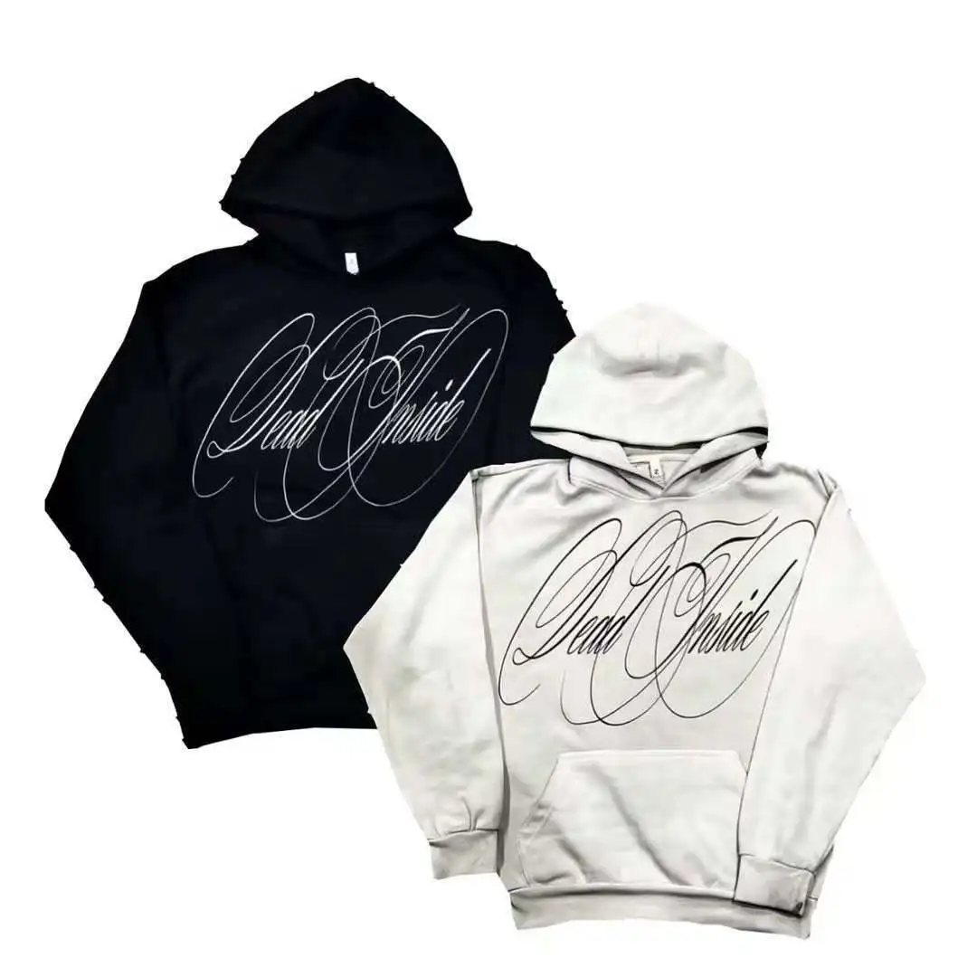 Y2K الأمريكية Harajuku إلكتروني الطباعة موضة الهيب هوب الرجال والنساء البلوز البلوز فاسق عادية أسود كبير الحجم الشارع الشهير