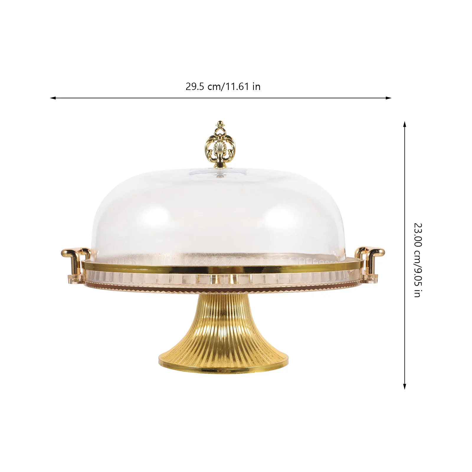 

Пластиковая подставка для торта с куполом, прозрачный дизайн, сервировочный поднос для фруктов для свадебной вечеринки, демонстрационный поднос для десерта, подставка для торта, подставка для закусок