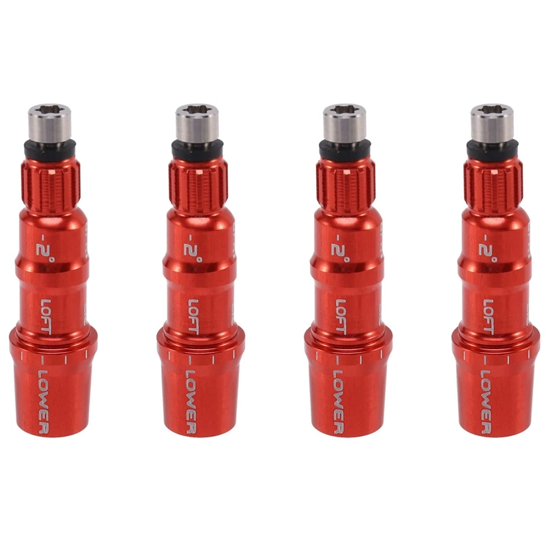 4X 335 RH Golf Adapter Sleeve For Taylormade SIM, M1,M2,M3,M4,M5,M6 Custom Driver Red