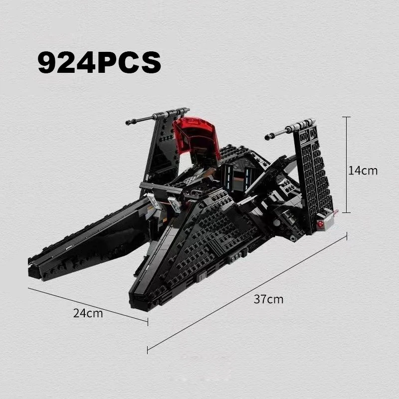 989PCS New Spaceship Stars Fighter Inquisitor Transport Scythe Building Blocks 75336 Assemble Bricks Toys Gift For Kid Boy Adult