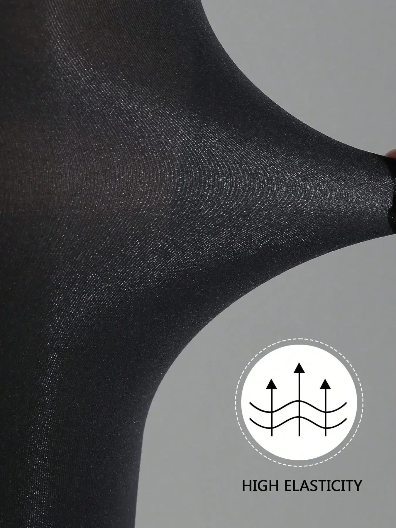 Large size high elastic matte slimming anti-hook black pantyhose everyday versatile base stockings view 3