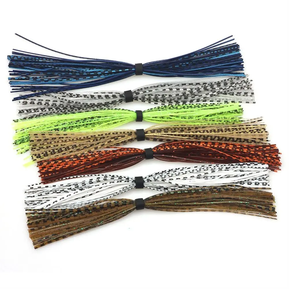 

1 Bundle Mixed Color BaitFish Silicone Skirts Layers Spinnerbait Buzzbait Rubber Jig Lures Squid Skirts Fly Tying Material