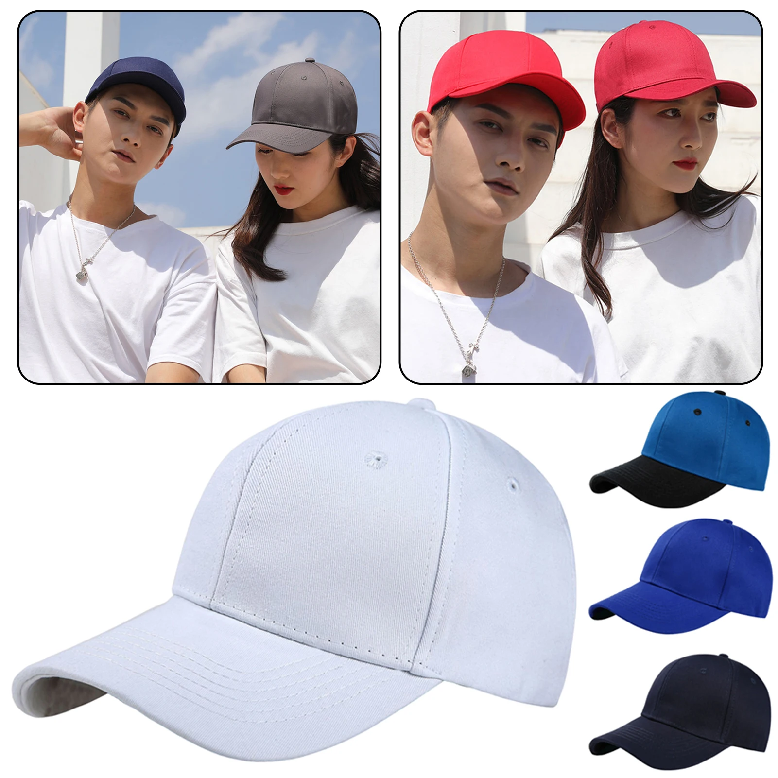 

Stylish Men Cotton Baseball Cap Sun Protection Baseball Cap For Outdoor Activities