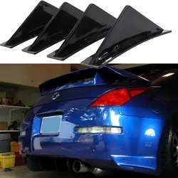 LAICY for Nissan 350z 370z Altima 09-22 Rear Bumper Lip Diffuser Defuzer Shark Fins Curved Spoiler Lip Wing Shark Fins Splitter