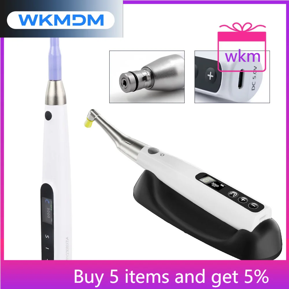 NEW den tal Wireless Electric Polishing Motor Handpiece Polisher Motor With 3000rpm Rechargeable Prophy Angles den tistry Handle